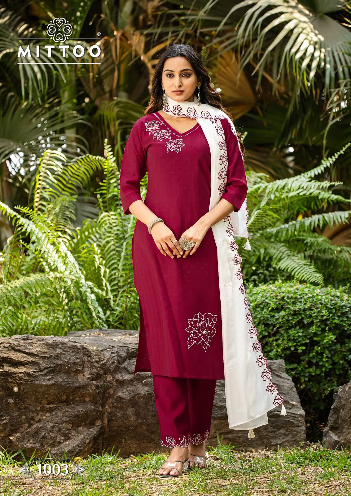 Elite By Mittoo Viscose Weaving Kurti With Bottom Dupatta Wholesalers In Delhi
